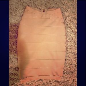 Marciano Peach colored bandage skirt